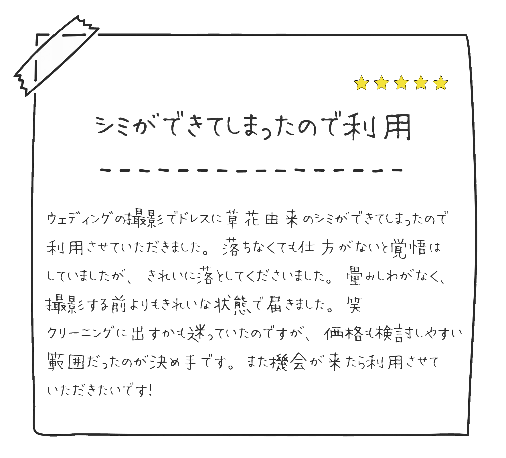 お客様の声