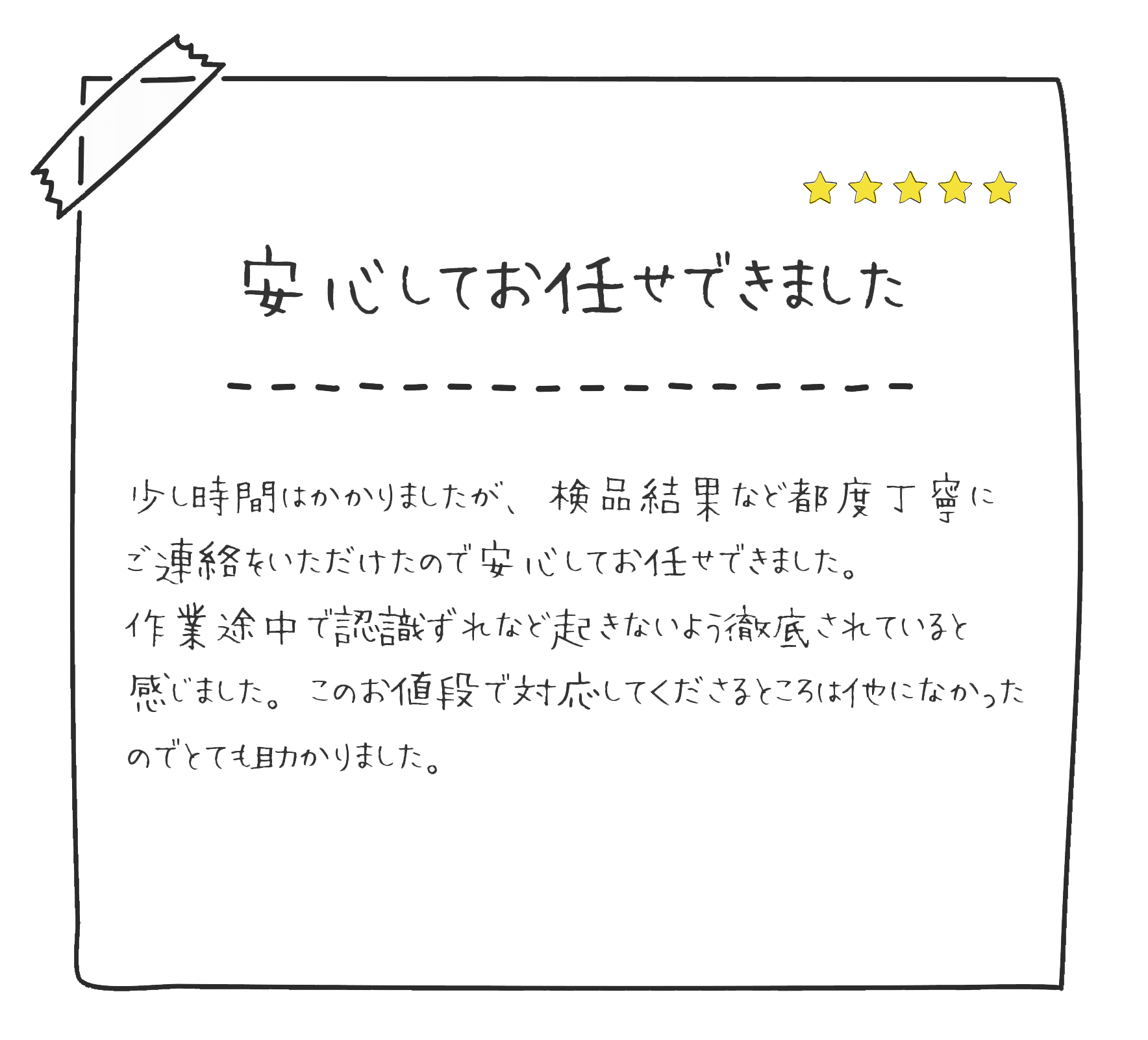 お客様の声